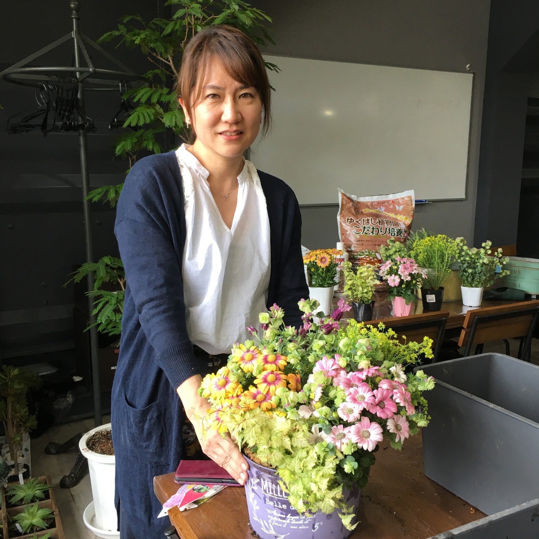 4月13日 春の寄せ植え教室のレポート レポート Fukuoka Effect フクオカ エフェクト 福岡市西区西の丘のガーデニングショップ